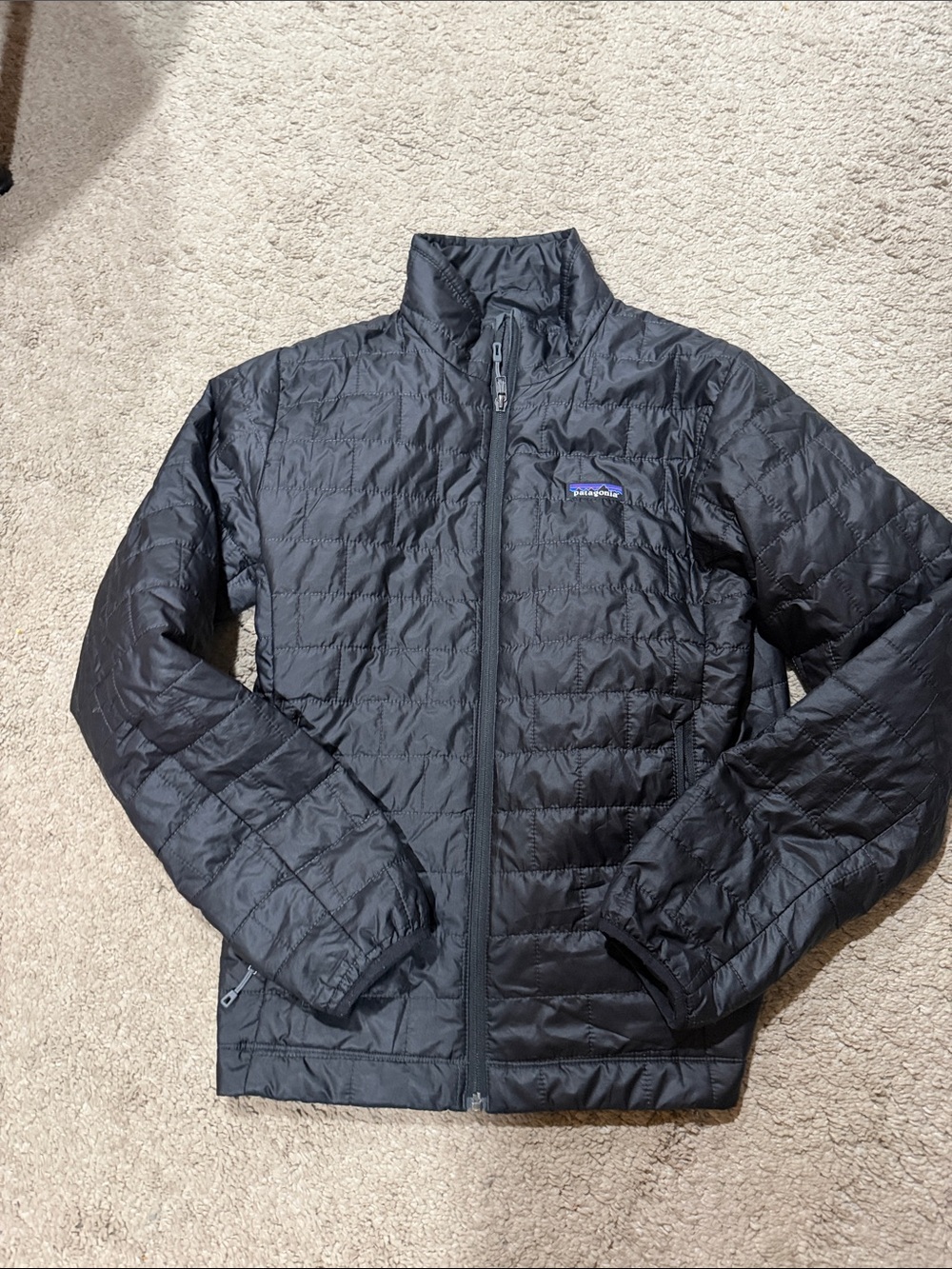 Patagonia Men's Black Quilted Packable Puffer Jacket